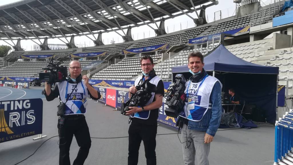 Tournage au Meeting d&rsquo;athlétisme de&nbsp;Paris
